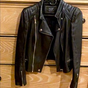 Zara leather biker jacket